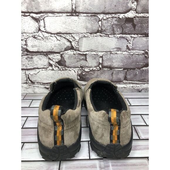 Merrell Jungle Moc Hiking Loafers Beige Leather Slip On Shoes Men Sz 8.5M US - Picture 6 of 14